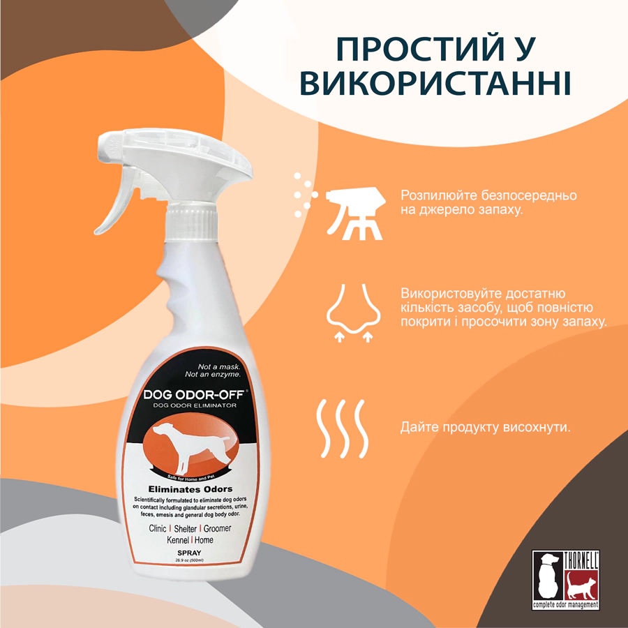 Нейтралізатор запаху сечі собак ODORCIDE® Dog Odor-Off Spray